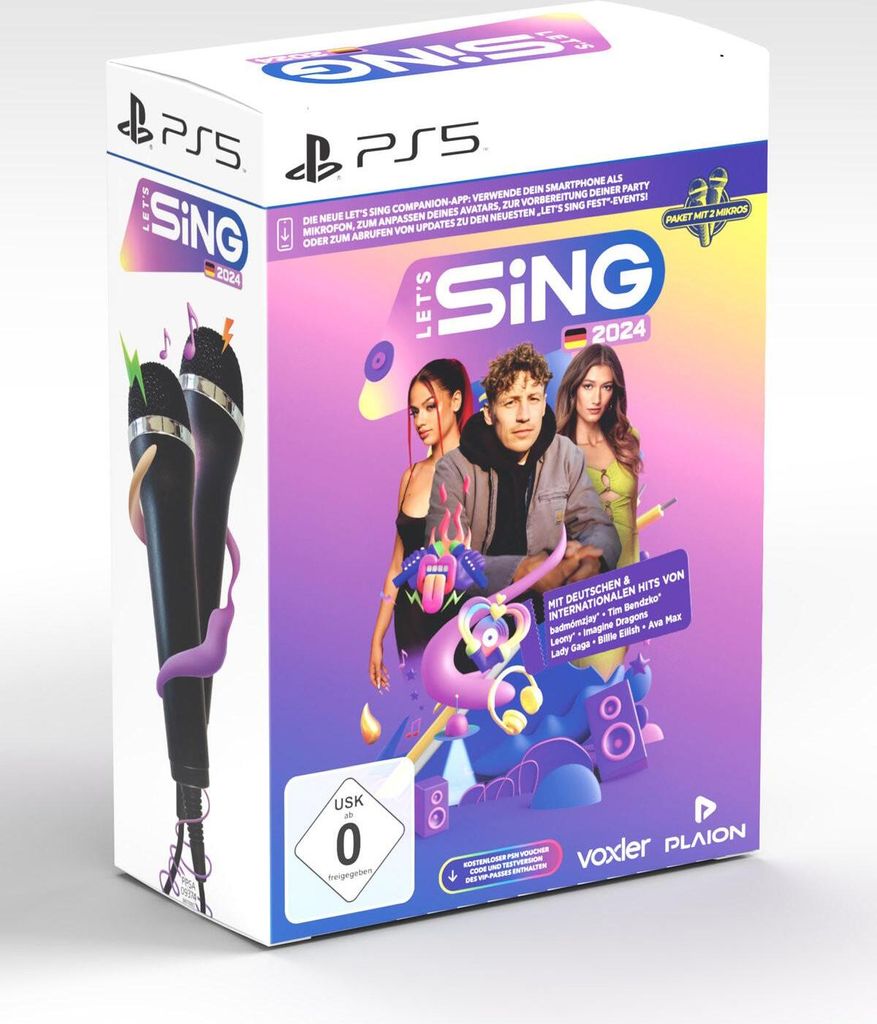Let's Sing 2024 German Version [+ 2 Mics] (PS5) / DVR Produktbild 