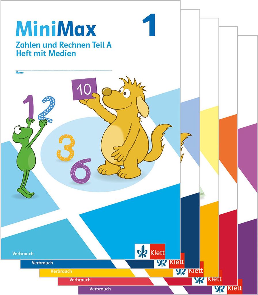 MiniMax 1. Paket Themenhefte mit Medien (5 Hefte: Zahlen Produktbild 