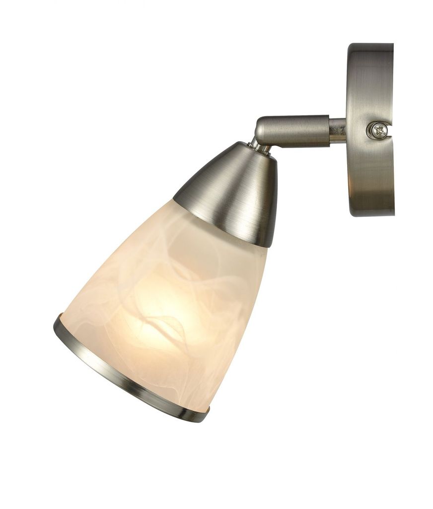 Wandleuchte LIANA Stahl gebürstet / Glas E14 max. 40W Esto 50000-1