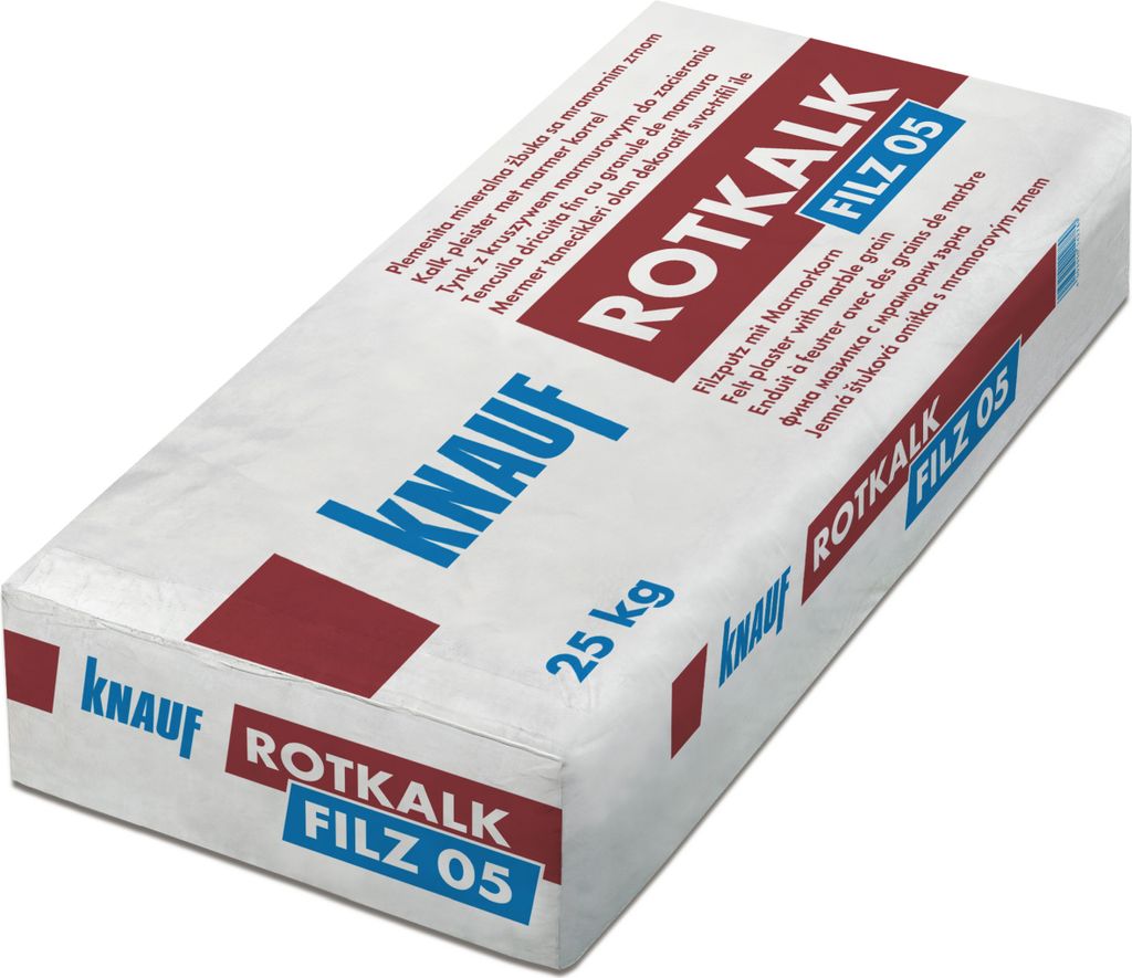 KNAUF Rotkalk Filz weiß 0,5mm 25kg Produktbild 