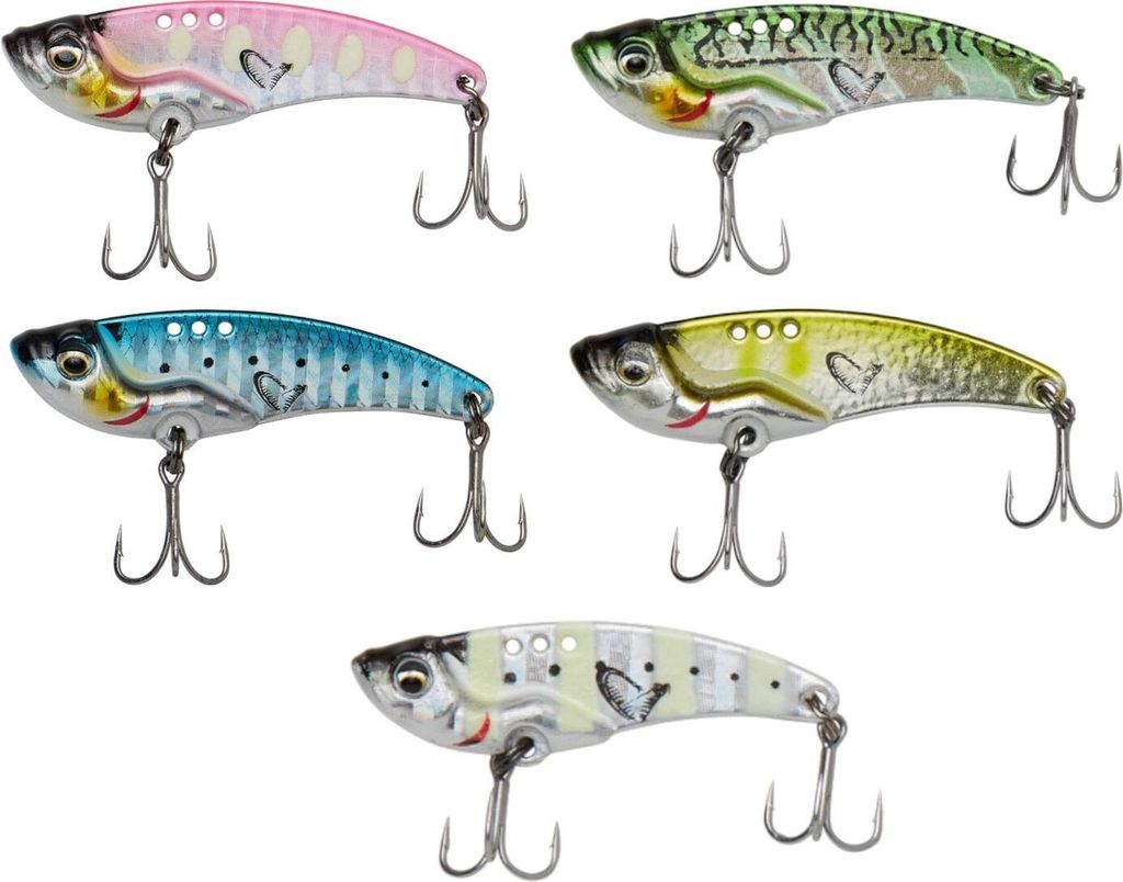 Savage Gear Vib Blade SW - Vibrationsköder, Größe / Gewicht / Farbe:4.5cm / 8.5g / Zebra Glow