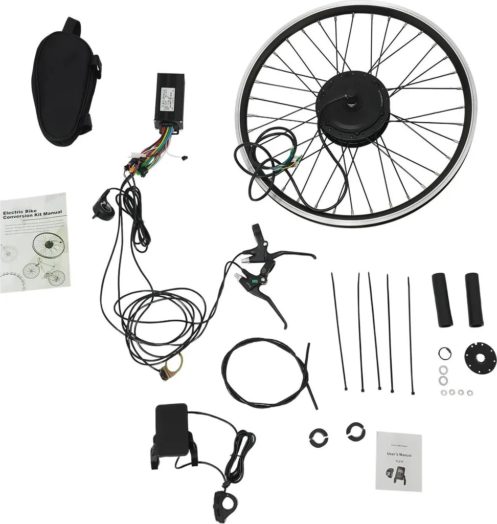 Convertir vélo en électrique 24 pouces moteur 500W kit complet 36V LCD