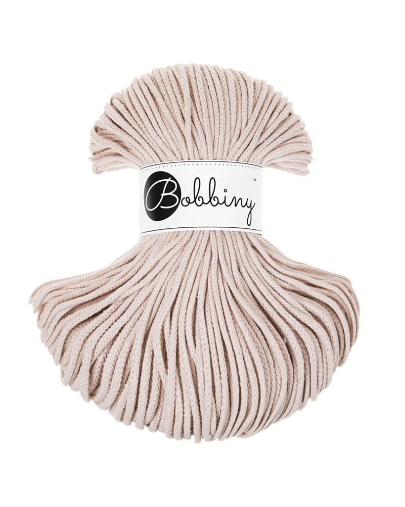 Bobbiny Junior 3 mm 100 m Nude Sznurek Zdjęcie produktu 