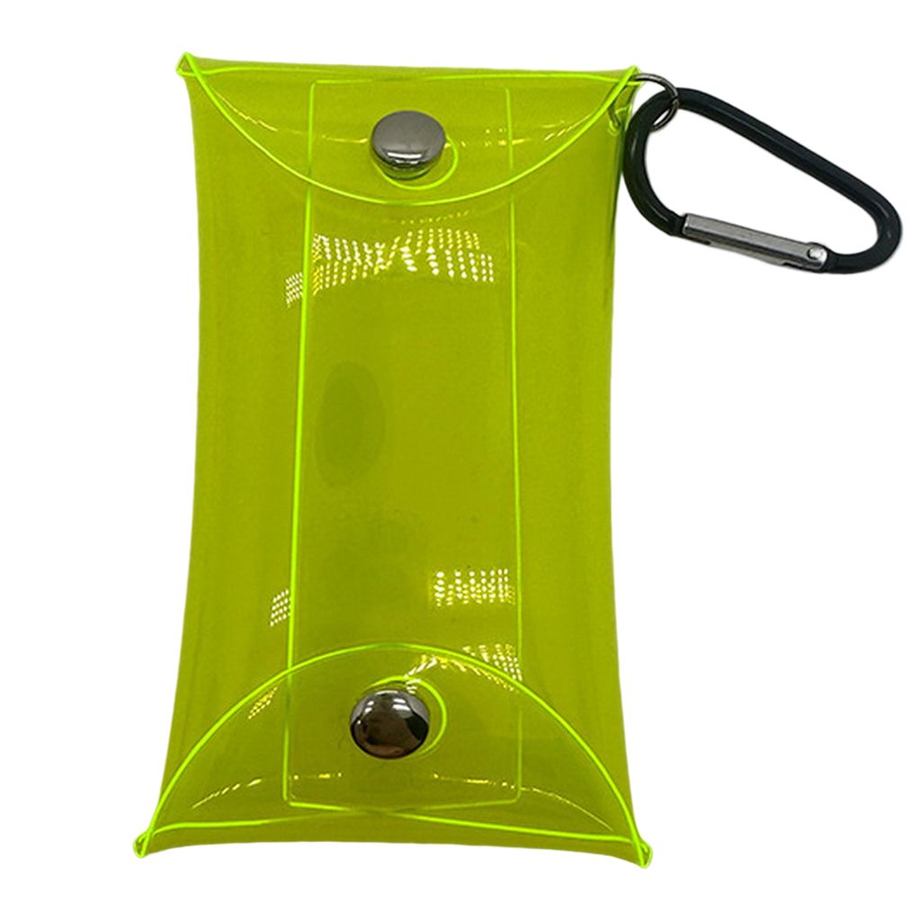 Kartenhalter Modes wasserdicht helles durchscheinendes Design PVC Kreditkartenhalter Brieftasche ideal für Frauen-Gelb