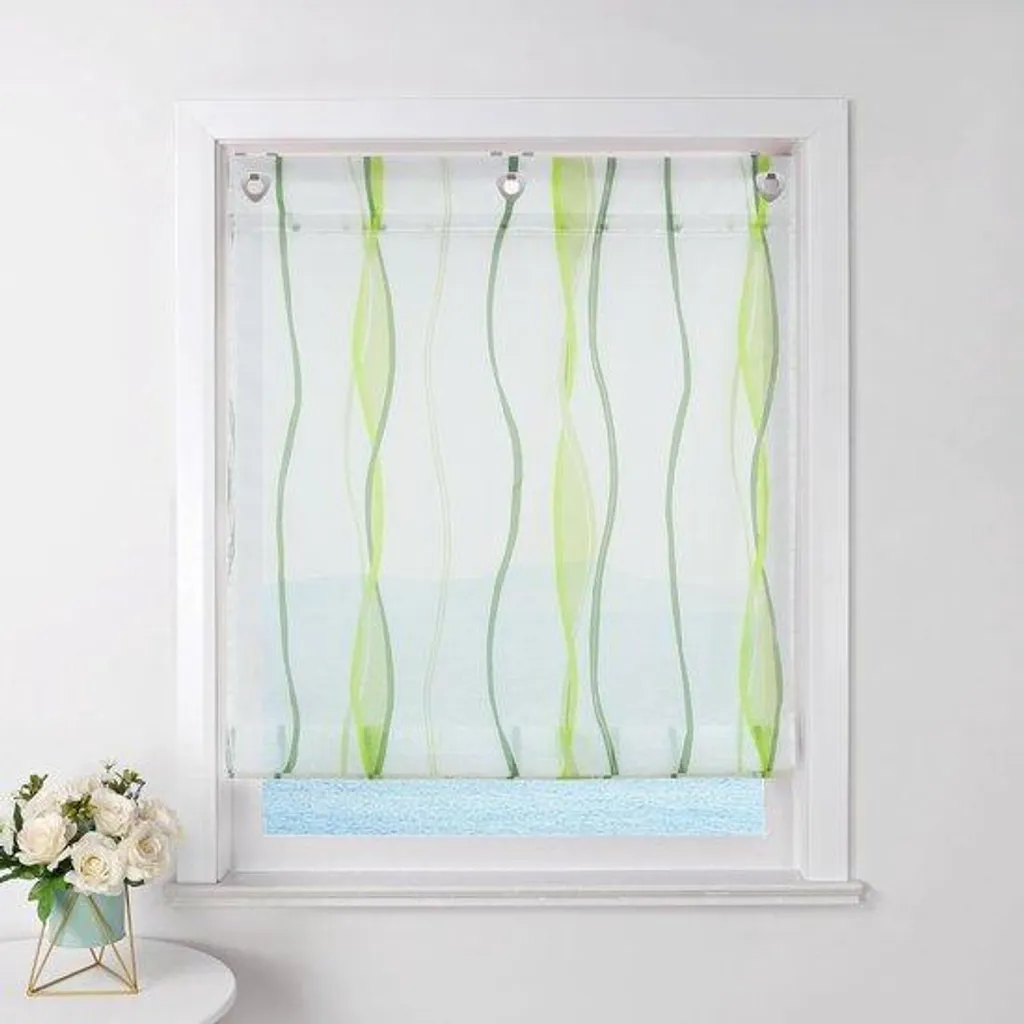 Voile moderne pour salon lumineux - Rideau transparent brise-vue