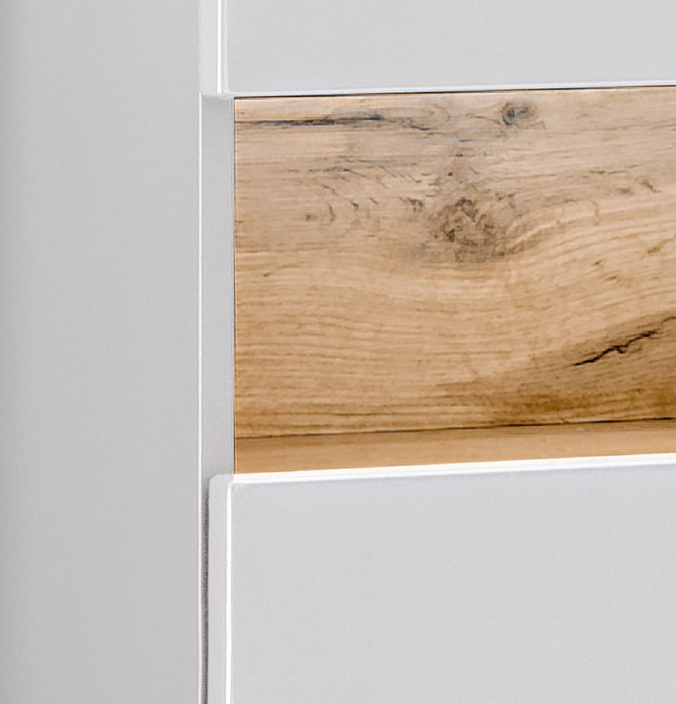 Badezimmer 120cm LED-Spiegelschrank BERMUDA-56 in weiß mit Produktbild 5