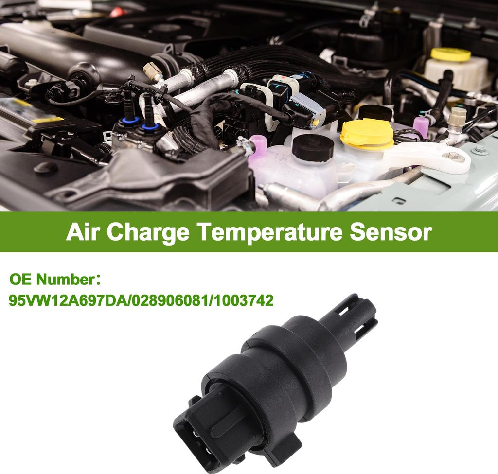 Nr. 95VW12A697DA Luft Ladetemperatur Sensor für AUDI A4 B5 Limousine 1.9 TDI 1995-2000 Motor Luft Ansaug Temperatur Sensor 1Stk