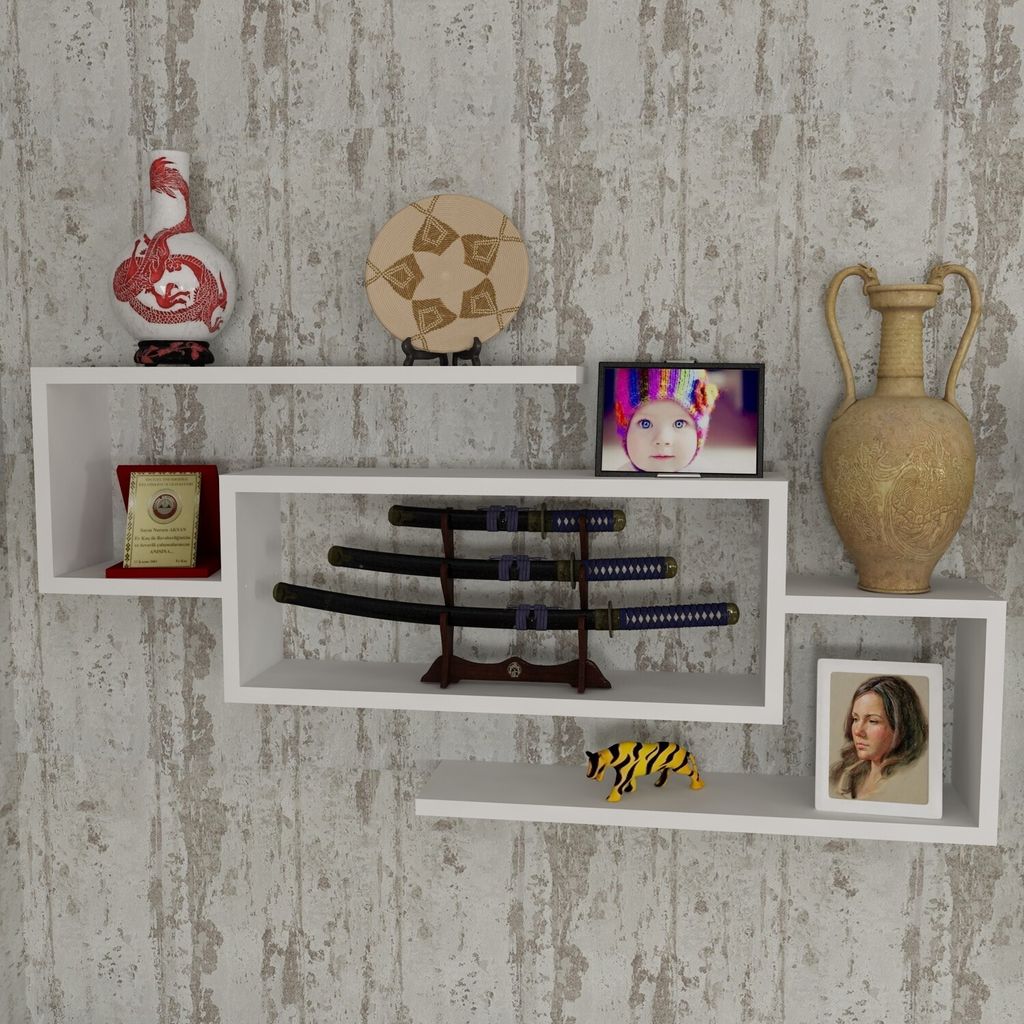 Skye Decor, Janison - White, Wandregale, Weiß, 103 x 48 x 14,5 cm