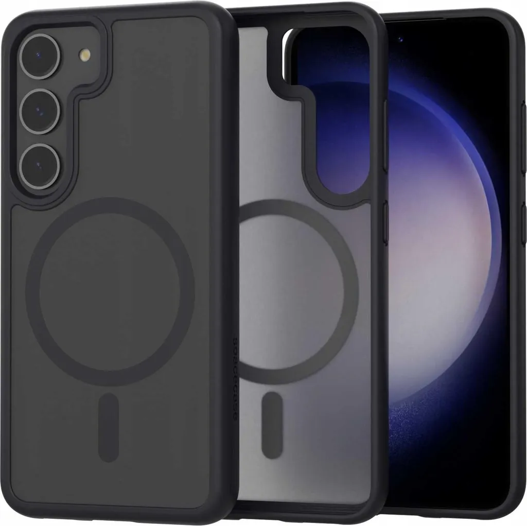 Custodia S23 SPACECASE MagSafe Nero: Stile Professionale e Sicuro