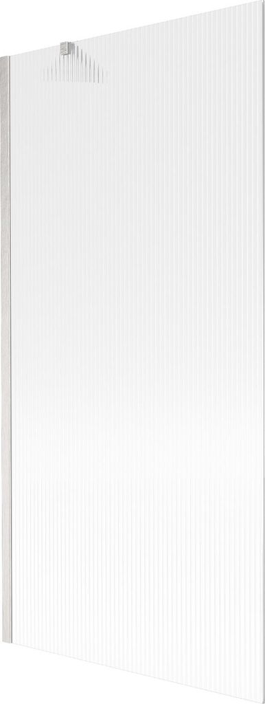Mexen Next Badewannenwand 1-flügelig 90 x 150 cm, Streifen, gebürstetes Nickel - 895-090-000-00-09-97