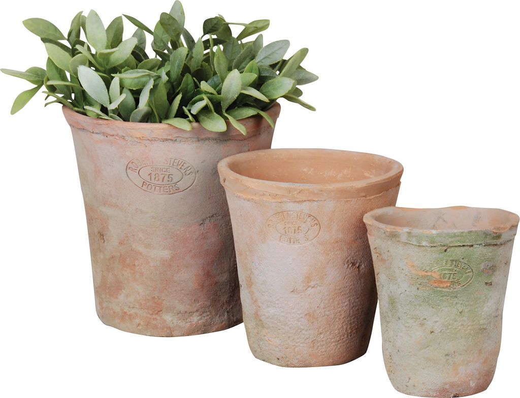 Esschert Design Aged Terracotta 3-er Topfset rund; AT01 Produktbild 