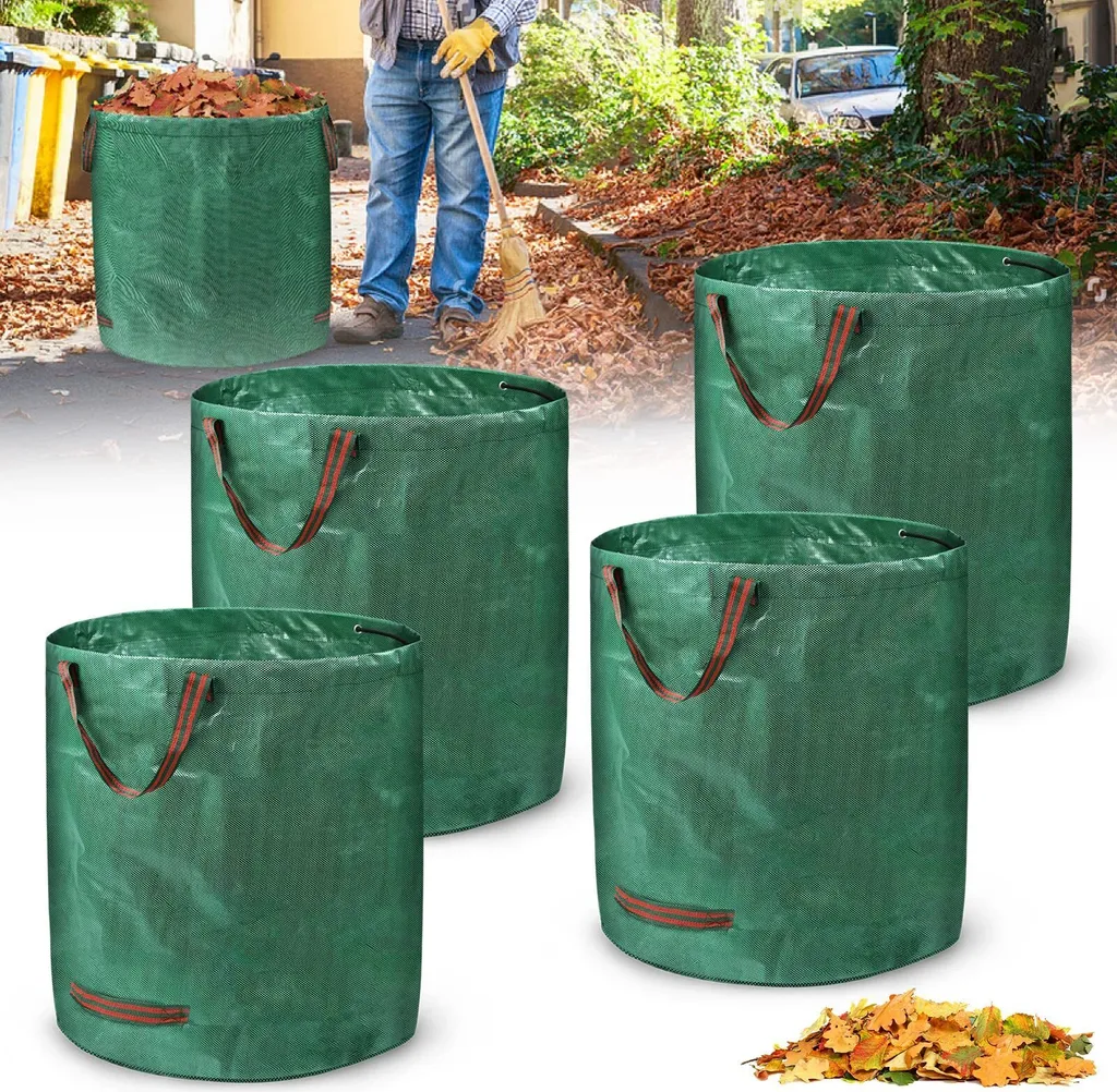 Sacs à Déchets de Jardin 272 Litres en Toile PP 150GSM avec Poignées