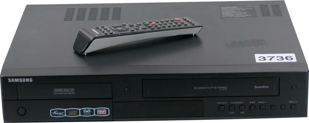Combiné Magnétoscope et Graveur DVD Samsung DVD-VR475 pour Salon TV