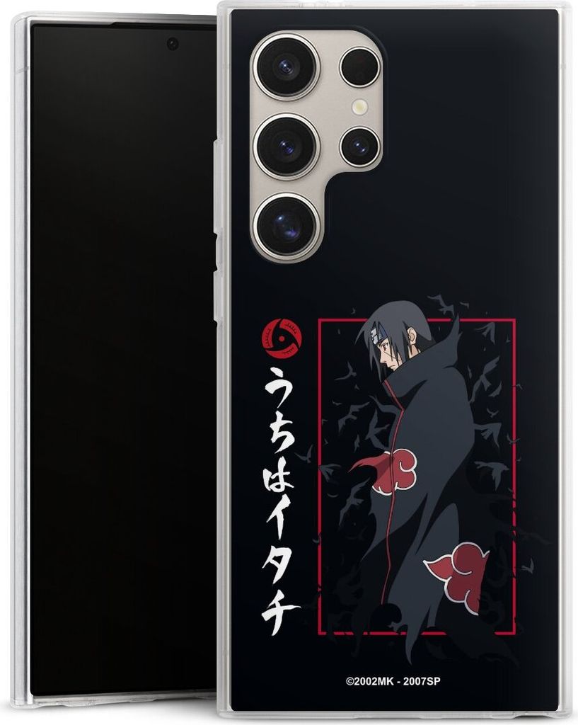 DeinDesign Handyhülle für Samsung Galaxy S24 Ultra Silikon Hülle Case Smartphone Schutzhülle Naruto Shippuden Offizielles Lizenzprodukt Itachi ...