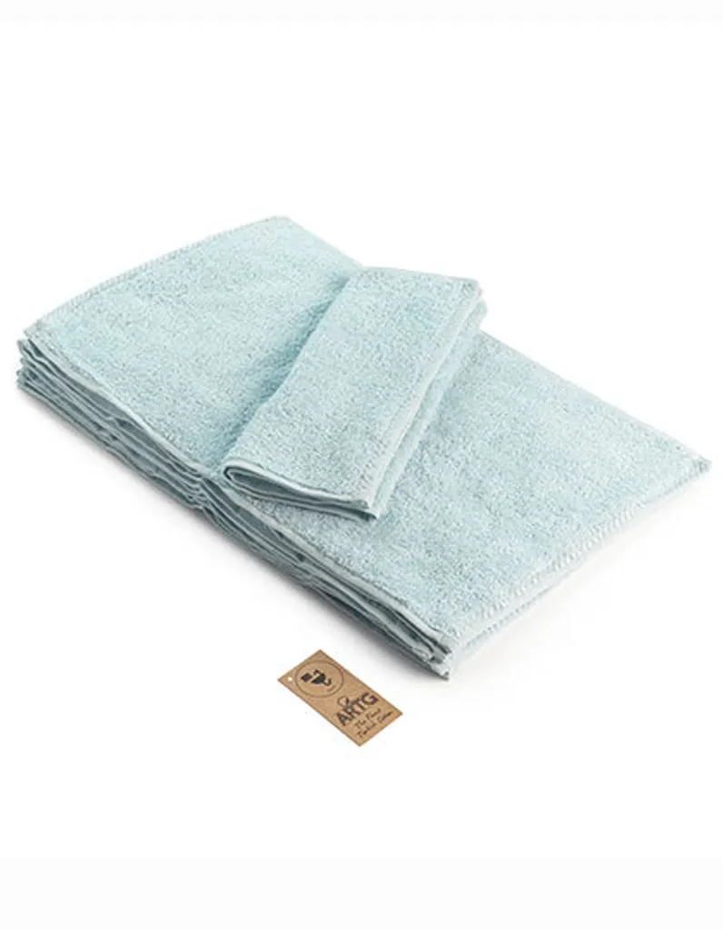 Asciugamano Ospite Minimal A&R 30x50 cm - Cotone Azzurro Premium