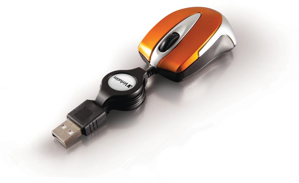 Verbatim Go Mini, Optisch, USB Typ-A, 1000 DPI, Orange Produktbild 