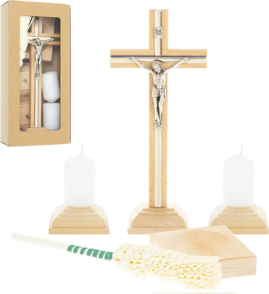 Décoration de table de Noël : bol et arroseur en bois pour chants sacrés