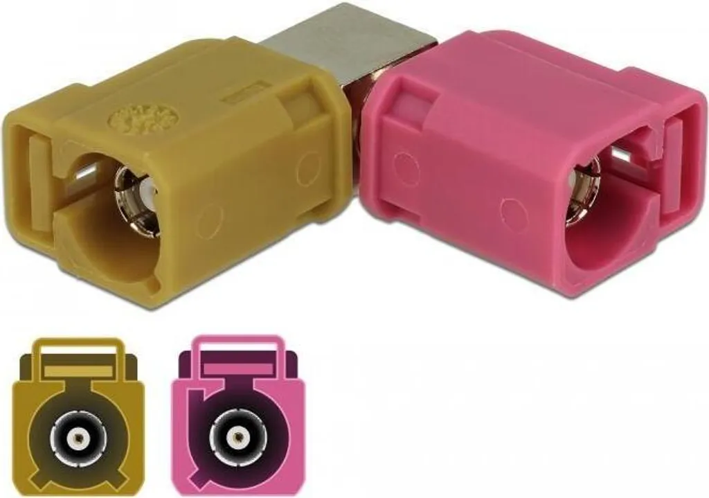 Adaptateur FAKRA H Femelle 90° vers FAKRA K Femelle pour Antenne Radio