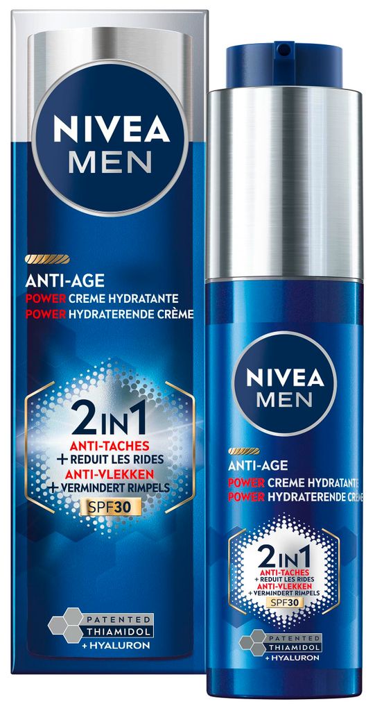 NIVEA MEN Anti-Age 2v1 Power Hydratačný krém Hyaluron Obrázok produktu 