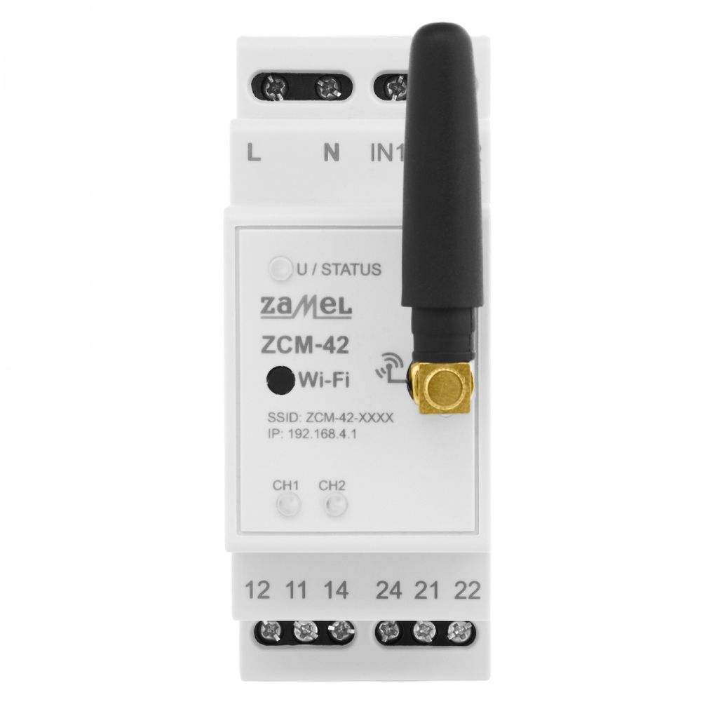 Zamel | WLAN-Zeitschaltuhr ZCM-42 - 230V - 16A - Programmierbar - Energieeffizient - Wi-Fi Steuerung