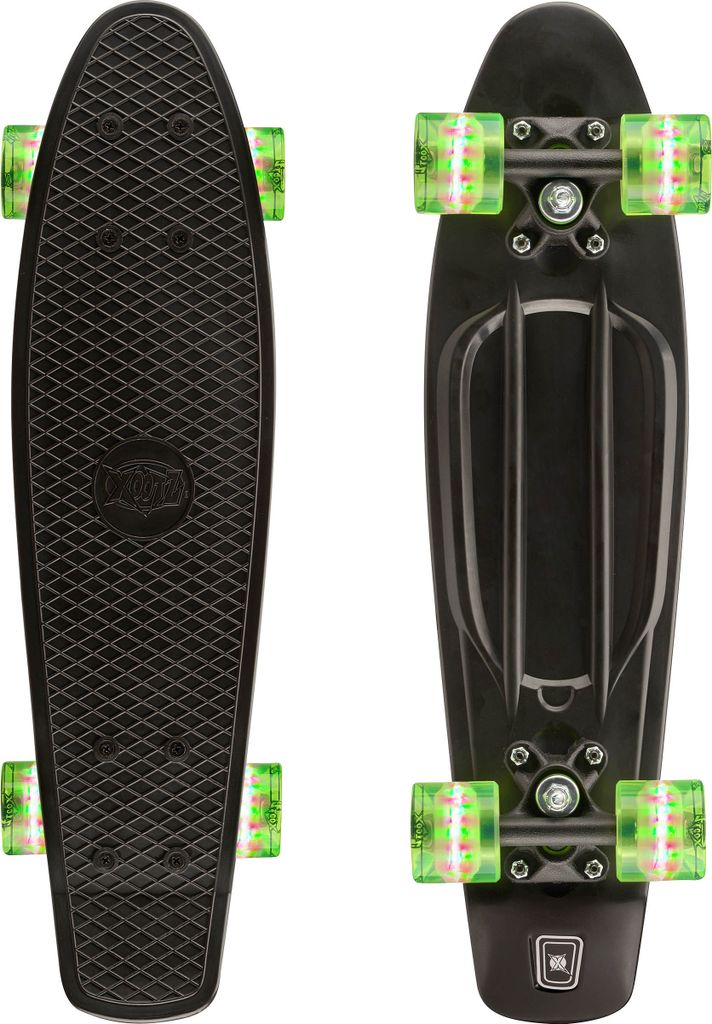 Xootz Penny Board Mini Cruiser Skateboard - Schwarz - Produktbild 