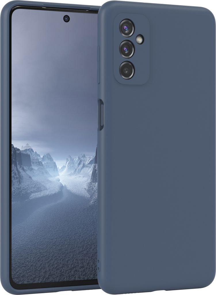 EAZY CASE - TPU Hülle für Samsung Galaxy M52 5G, TPU Case stoßfeste Handyhülle, weiches Cover mit Kameraschutz, Silikonhülle in Dunkelblau