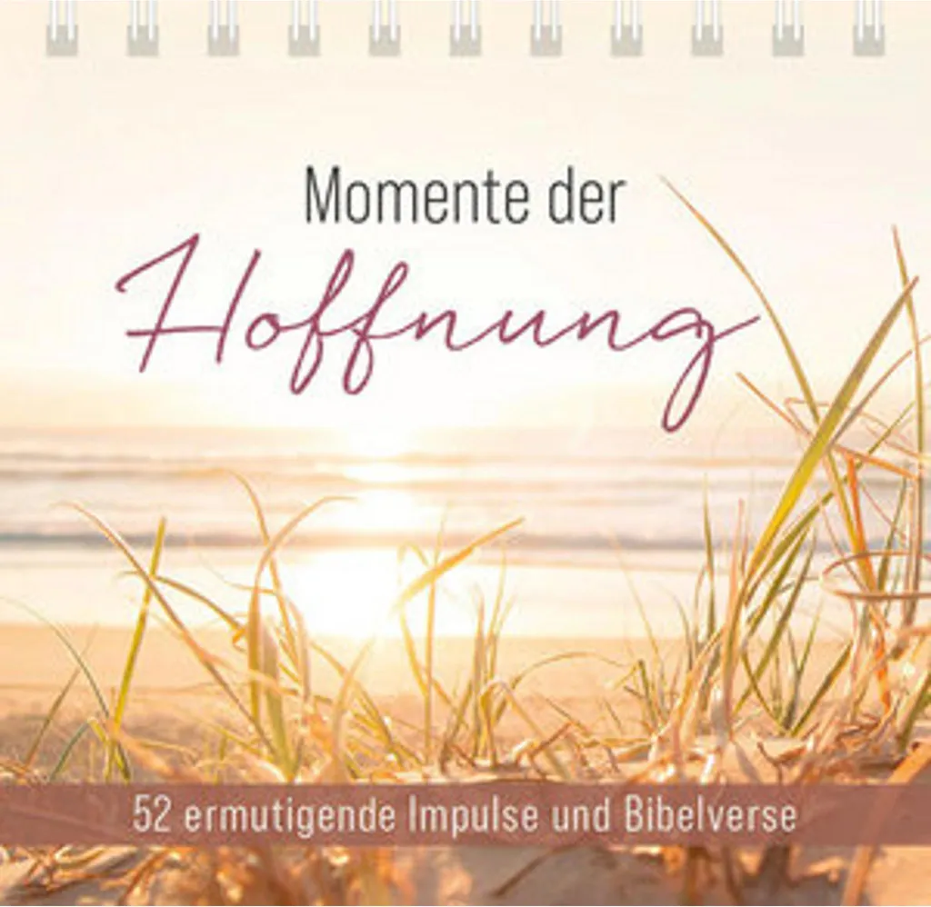 Livre de chevalet Momente der Hoffnung inspirant avec spirale robuste