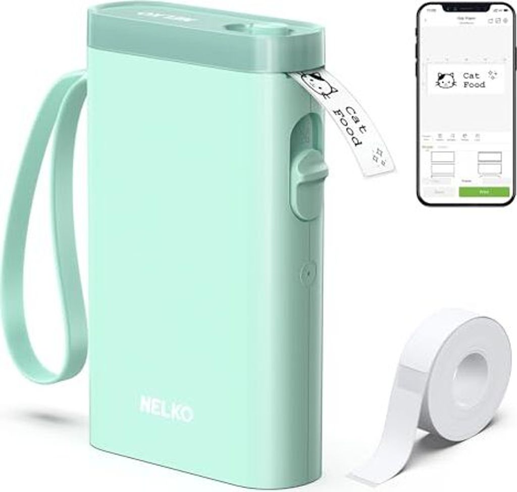 Nelko-etikettenprinter, Bluetooth P21, draadloos, Productafbeelding 