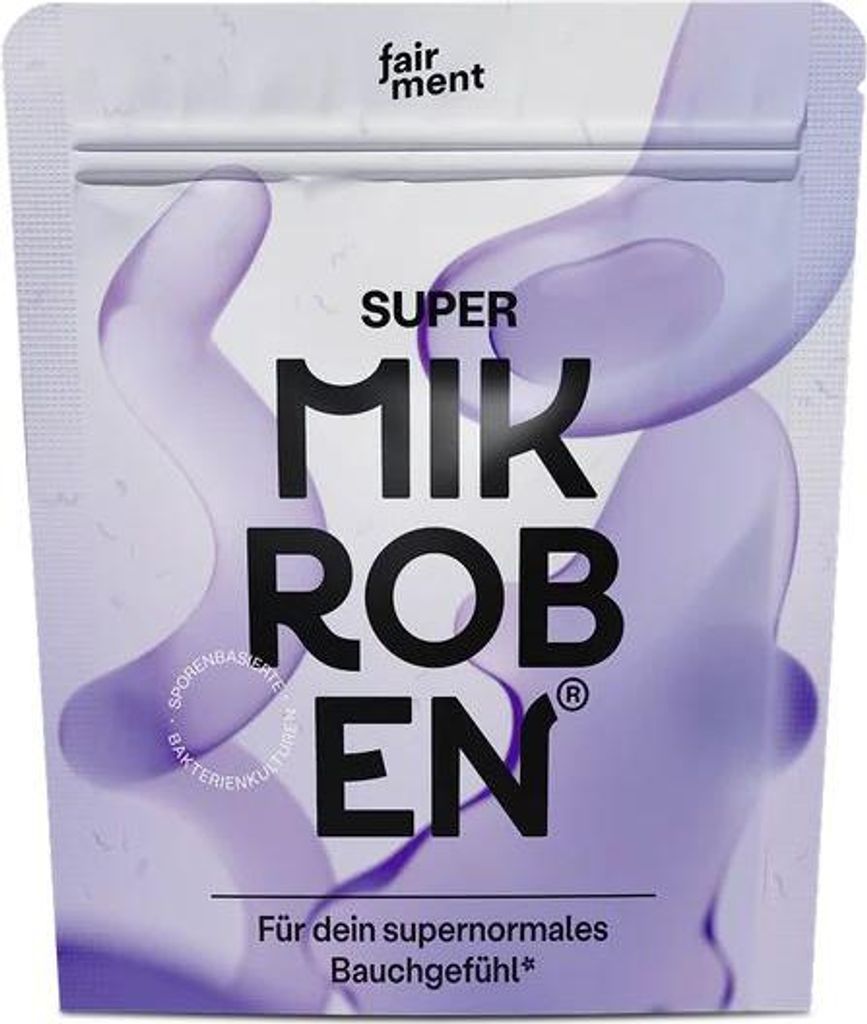 Fairment SuperMikroben Plus | 60 Kapseln | Probiotika Komplex mit Vitamin B und Mineralien | vegan