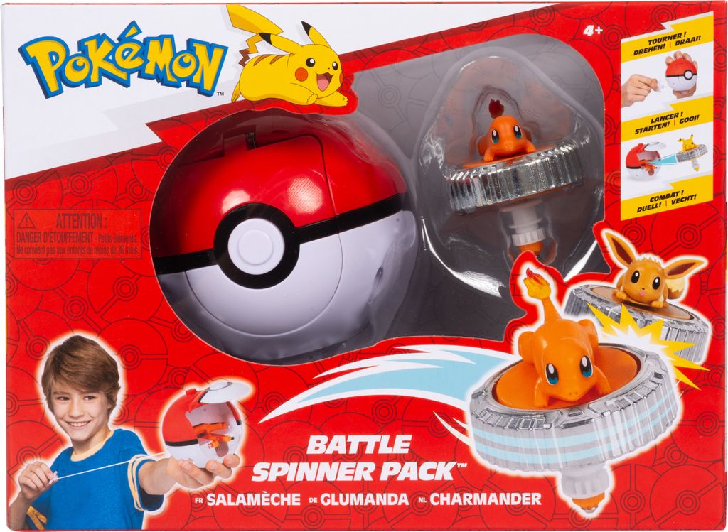 Battle Spinner Single Pack Charmander & Poke Ball Produktbild 1