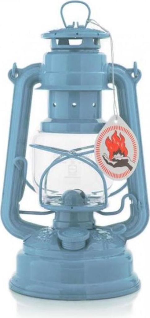 Feuerhand Sturmlaterne 276 Pastellblau incl. Docht