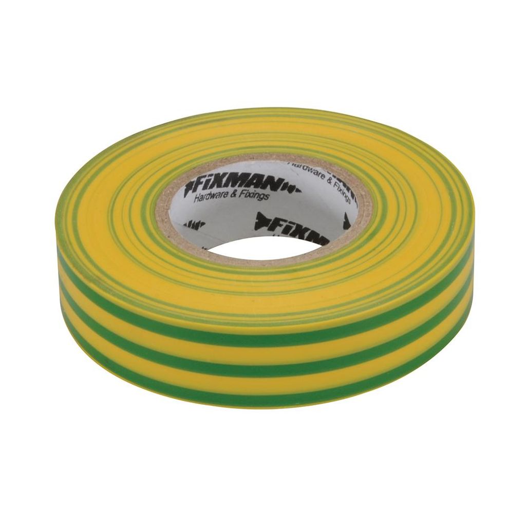 FIXMAN Isolierband 19 mm x 33 m, gelb-grün