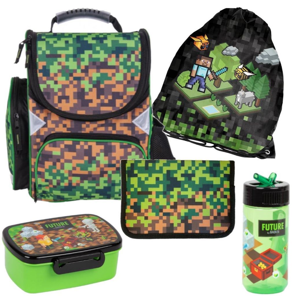 Zestaw Szkolny 5-Elementów Dla Chłopców Green Game Pkm Paso Zdjęcie produktu 