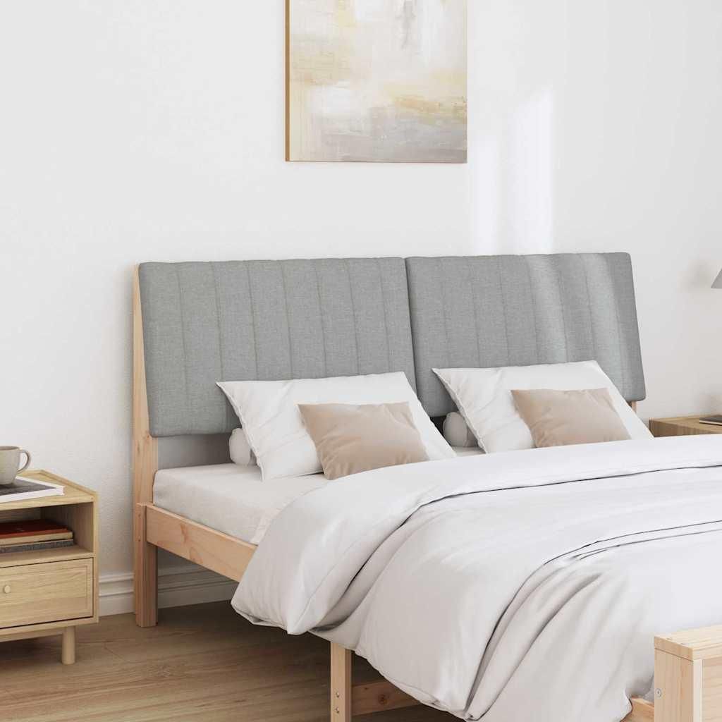 Cloris Designermöbel Gepolstertes Kopfteil Hellgrau 150cm Massives Kiefernholz - 2026Neu730680 - Kopfteile