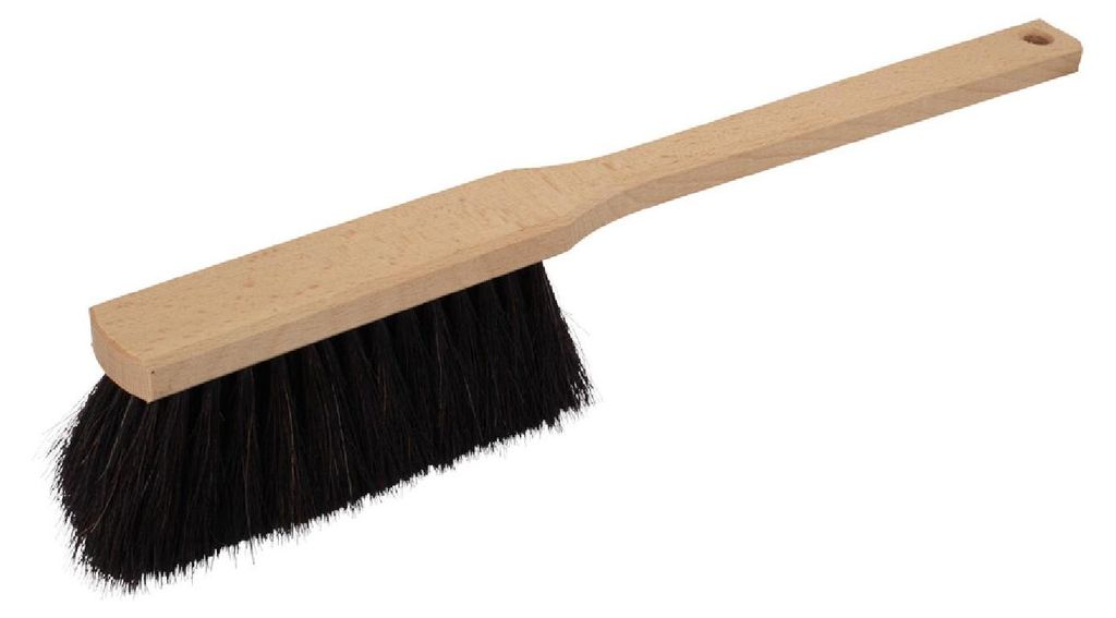 Redecker Werkstatthandfeger, weich,schwarzes Rosshaar 43cm