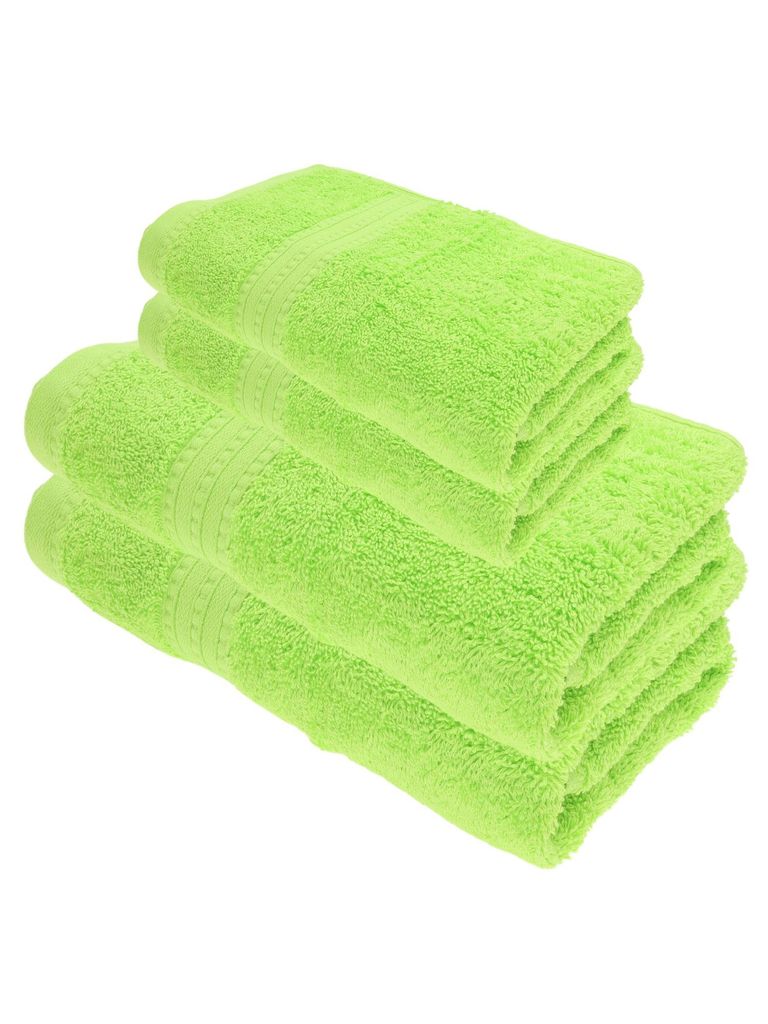 Julie Julsen BIO Duschtuch-Set 4 tlg. 2 Dusch- 2 Handtücher Apfelgrün