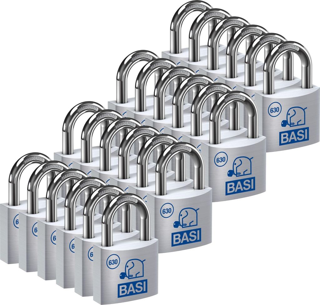 BASI - Vorhangschloss - SET - 24x VHS 630 - 20 mm - Produktbild 