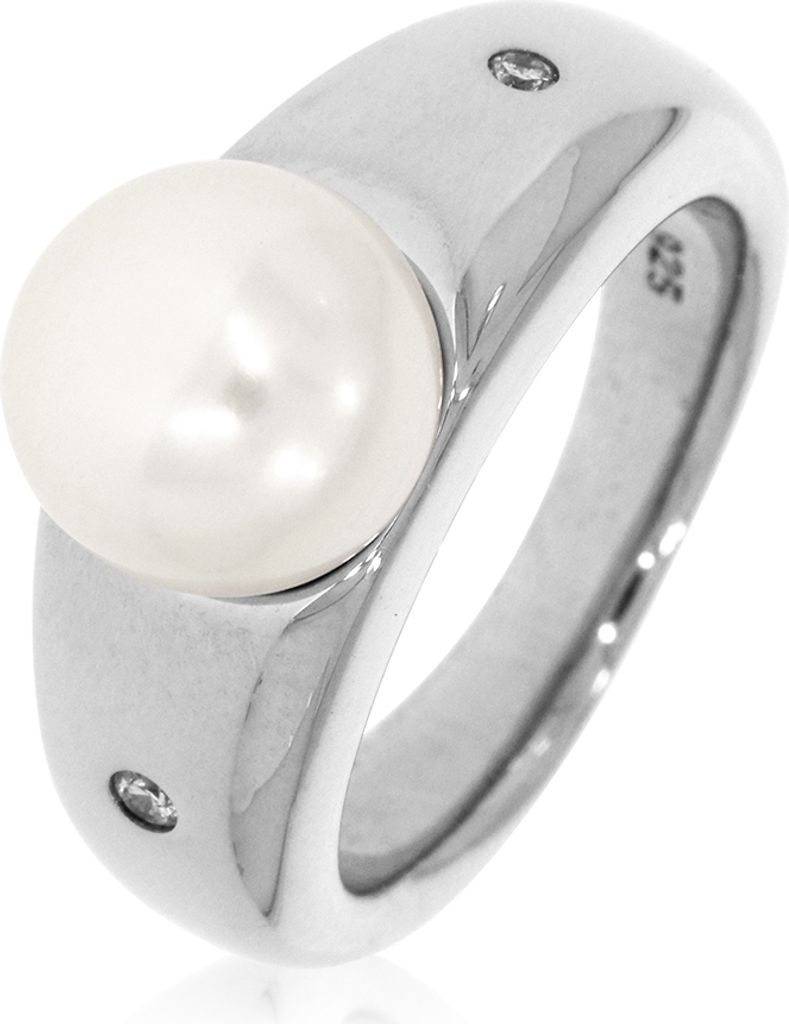 RNC21263001, RNC21263001, RNC21263001, RNC21263001 Ring mit 2 Diamanten und Süßwasserzuchtperle XEN
