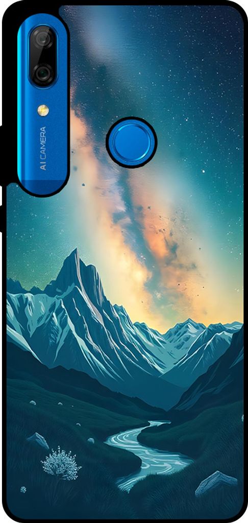 Smartphonica Handyhülle Geeignet für Huawei P Smart Z / Y9 Prime (2019) mit Sternenhimmel-Aufdruck - TPU Back Cover Hülle mit Weltraum- und Milc...