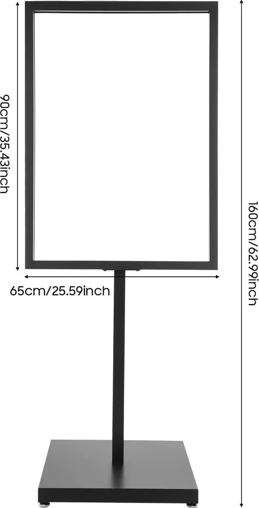 Support pour panneau noir en fer robuste structure stable Modèle S-40