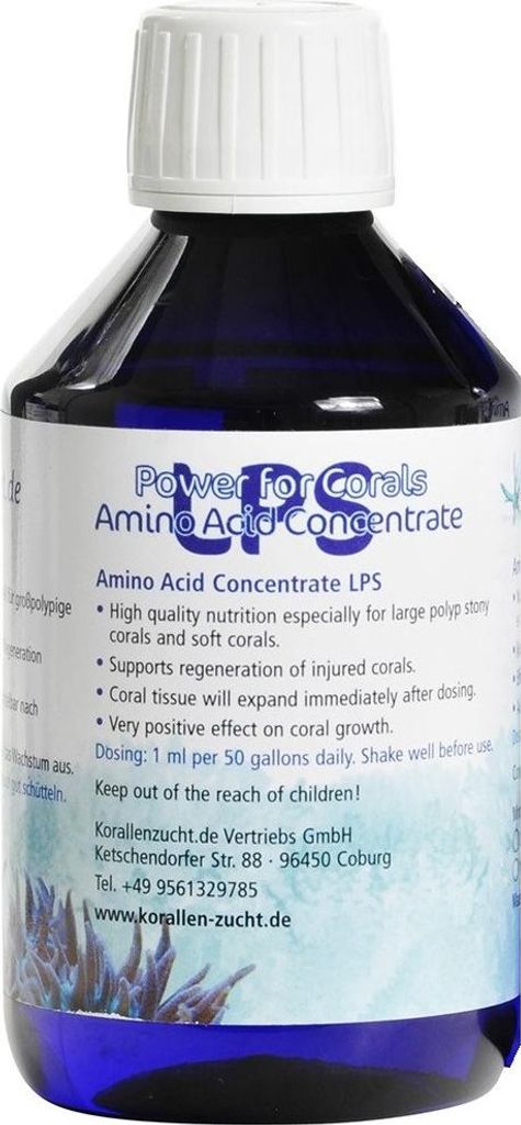 Korallen Zucht Amino Acid LPS 10ml - Futter mit Vitaminen für LPS-Korallen