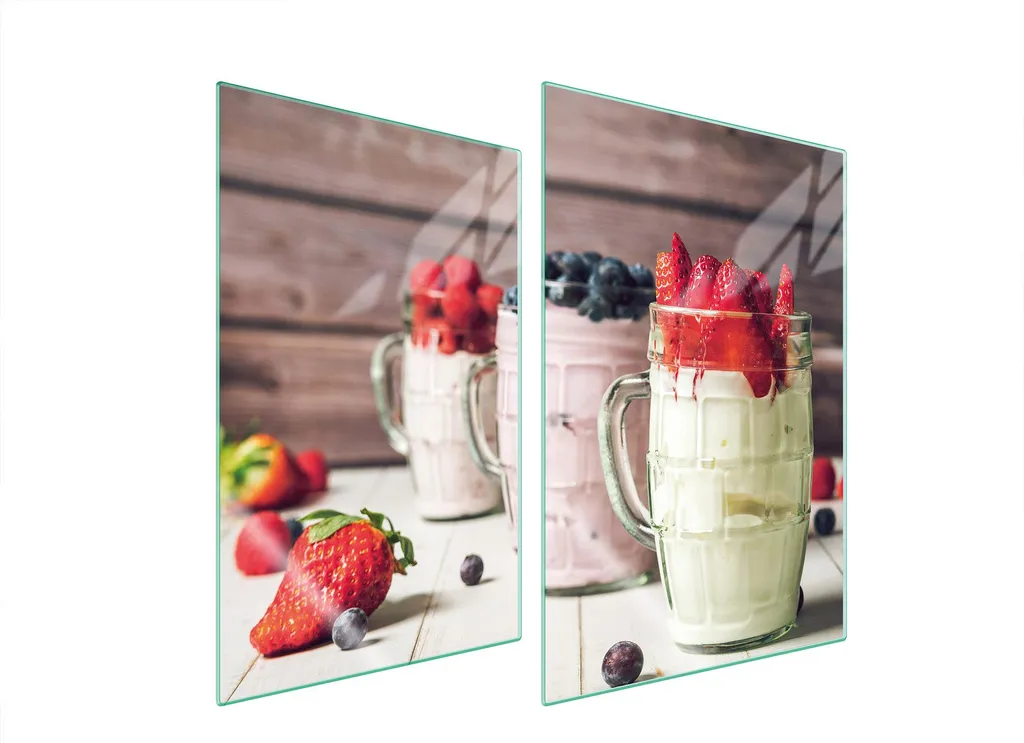 Offerta 2 Piastre Copri Fornelli 35x52 Vetro Temperato Tagliere Cibo