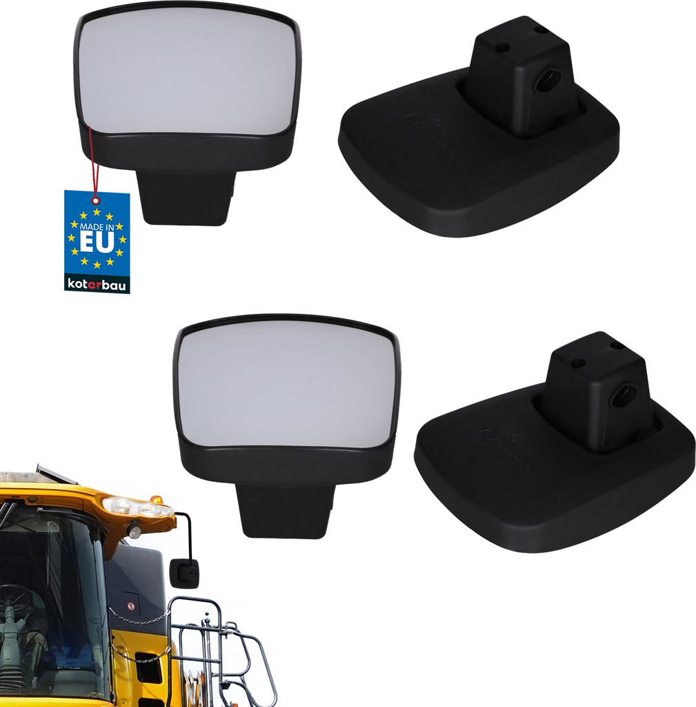 KOTARBAU 2er Set Panorama-Universalspiegel für Traktor Spiegel Außenspiegel 215 x 160 mm LKW Spiegel Traktor Rückspiegel Traktor Spiegel Wohnm...