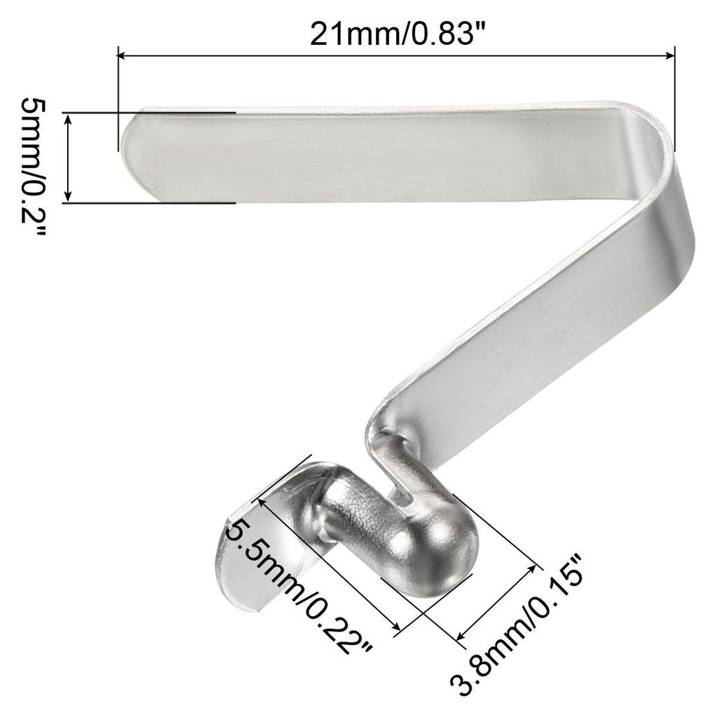 5.5x3.8mm 8Pack Kayak Paddel Druckkn?pfe Poltaster Feder Klammern Stahl Hohlknopf Verriegelung Rohr Einzelstift fš¹r Camping Vorzelt Zeltstangen