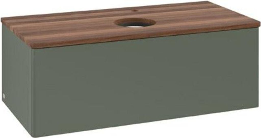 V&B Waschtischunterschrank ohne Frontstruktur Antao 100x36x50cm, HL, WBP w wa, le gre. m Lac