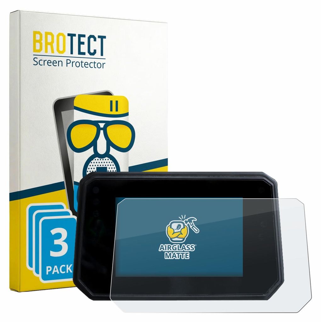 3x BROTECT Entspiegelungs Schutzglas für Yamaha Tracer 9 2025 Schutzfolie Panzer Folie Glas Display Schutz matt