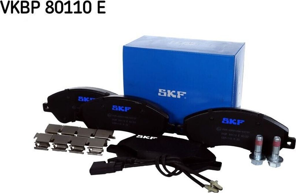 SKF Bremsbeläge Satz Vorne Bremsklötze für FORD Transit Mk6 Kasten (V347, V348, FA) VKBP 80110 E