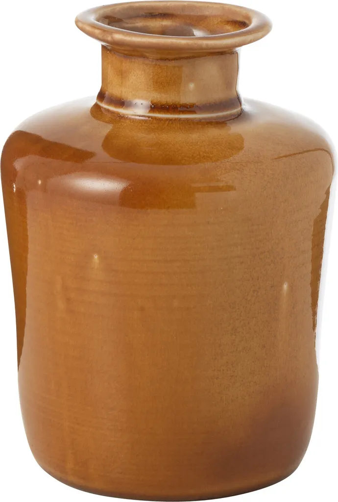 Vase Nova J-Line Porcelaine Moutarde S - Pour un Intérieur Coloré