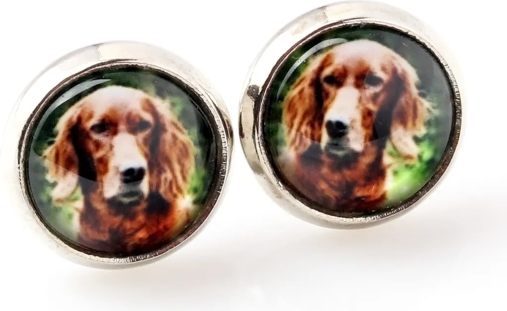 Setter inglese - I tuoi orecchini sono fatti a mano, foto originali, gioielli del marchio Art.-Dog.