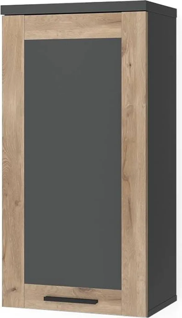 Mobile Bagno Sospeso Niko Vicco 40cm Antracite Quercia di Lusso